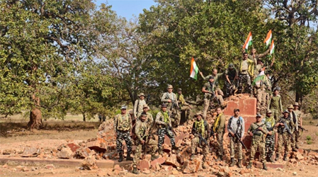 सुकमा के गोगुंडा में माओवादी लीडर रमन्ना का स्मारक ध्वस्त, तेजी से सिमट रहा नक्सलवाद का दायरा