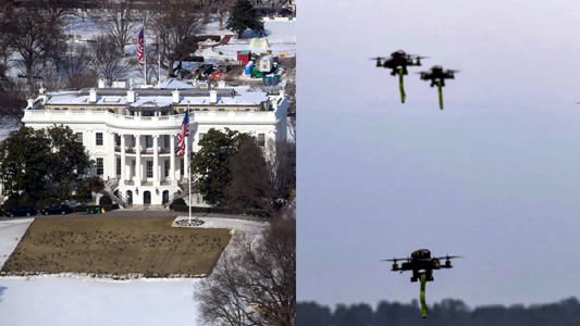 व्हाइट हाउस में खलबली, अमेरिकी टॉप अधिकारियों के बेस में अज्ञात ड्रोन घुसपैठ, विदेश और रक्षा मंत्रियों के घर के ऊपर खतरा?