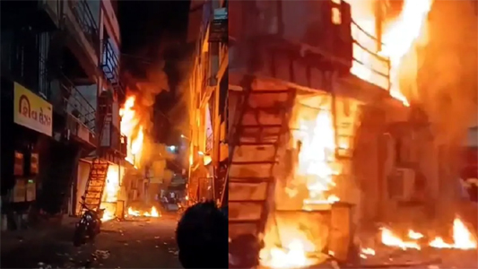 सूरत के जरी कारखाने में रखे गैस सिलेंडर में भीषण ब्लास्ट, आग में जिंदा जले 2 लोग; 9 घायल