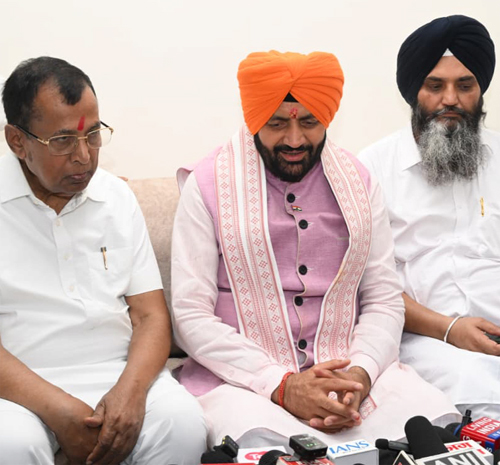 पंजाब में कानून व्यवस्था की स्थिति चिंताजनक: नायब सिंह सैनी 