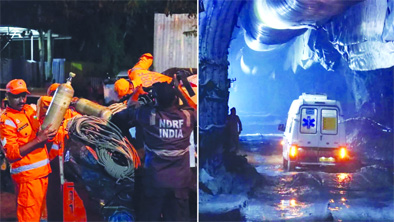 निर्माणाधीन सुरंग ढहने से 10 की मौत