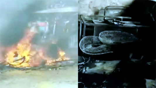 बंगाल में SIR पर संग्राम, उग्र भीड़ ने फूंका सरकारी दफ्तर