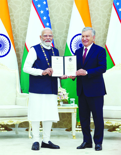 पीएम मोदी उज्बेकिस्तान के सर्वोच्च सम्मान से सम्मानित 