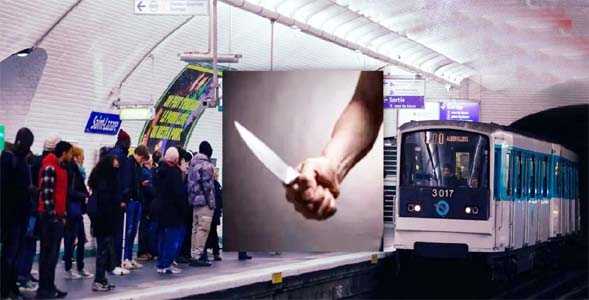 पेरिस मेट्रो में तीन महिलाओं पर हुआ चाकू से हमला, मची अफरा-तफरी, आरोपी गिरफ्तार