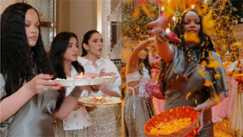 अंबानी हाउस पहुंचीं रिहाना, ग्लोबल स्टार ने हाथ में थाल लेकर की भगवान की पूजा, सोशल मीडिया पर वीडियो आया सामने