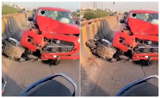 दिल्ली में Zomato डिलीवरी बॉय की फ्लाईओवर से नीचे गिरकर मौत, टक्कर मार कार ड्राइवर फरार